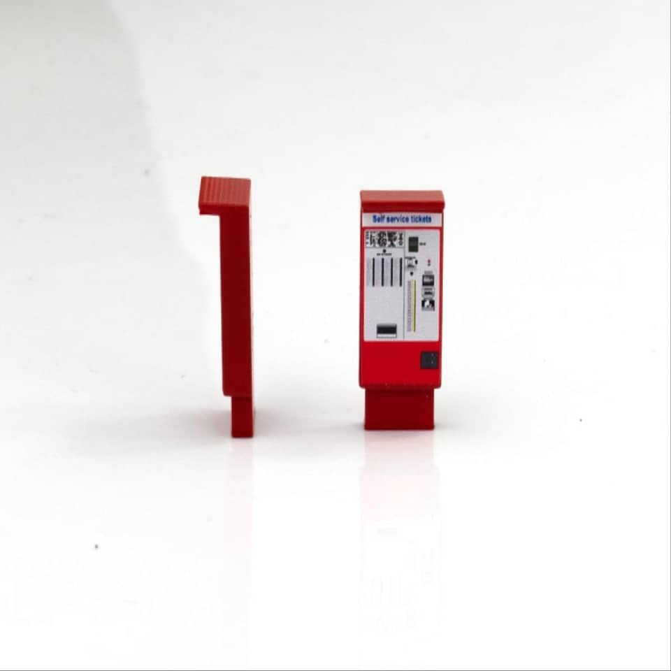 image 1 of GM Structures Modern Train Ticket Machines 2pcs (Pre-Built)