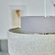 image 1 of ValueLights Weaver Dark & Light Grey Herringbone Lamp Shade Grey