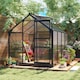 image 2 of Outsunny 6x8ft Walk-In Polycarbonate Greenhouse Plant Grow Galvanized Aluminium