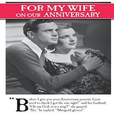 On the Ceiling, Wife Anniversary Card, Anniversary Card for Wife, Congratulations on our Anniversary Card