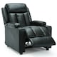 image 3 of Studio Bonded Leather Recliner w Drink Holders Sofa Chair (Black)