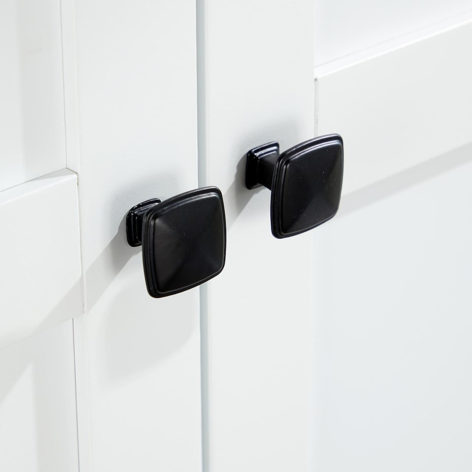 image 1 of Bellevue 1 Or 2 Door Wardrobe MDF Bedroom Furniture White | White