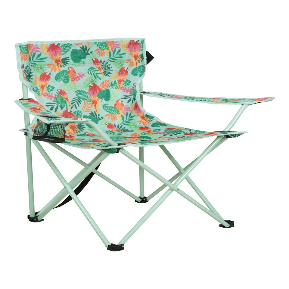 image 1 of Mountain Warehouse Folding Chair Patterned Handy Lightweight Outdoor Camping Green