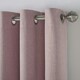 image 5 of Linen Look Blackout Ring Top Eyelet Curtains - 110cm x 183cm - Blush