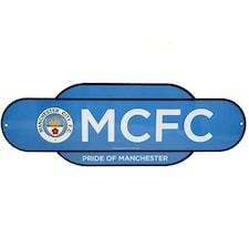 Manchester City Colour Retro Years Sign -  Spot On Gifts
