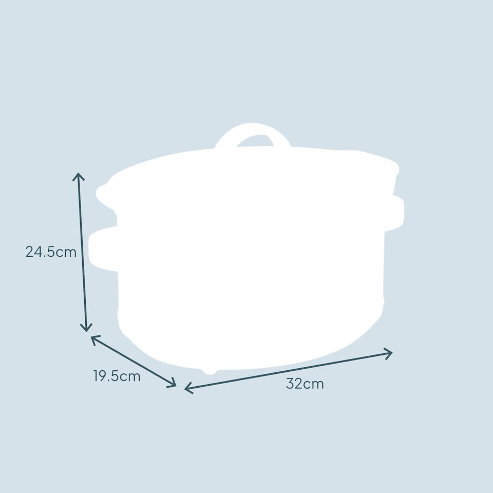 image 1 of Cooks Professional 3.5L Slow Cooker with Lid, Removable Bowl & 3 Heat Settings