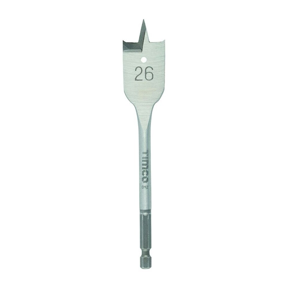 image 1 of Timco - Flat Wood Bit (Size 26.0 x 152 - 1 Each)