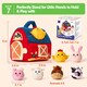image 4 of Plush Barn with Stuffed Farm Animals, Rattle, Crinkle Paper & Baby Mirror