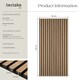 image 6 of Acoustic Wall Panels with Wood Veneer Slats, Thick Felt and Easy to Install | Brown | oak | 120 x 60 x 120 cm | 4