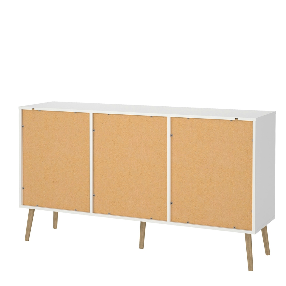 image 1 of Cumbria Sideboard 2 Doors + 3 Drawers White