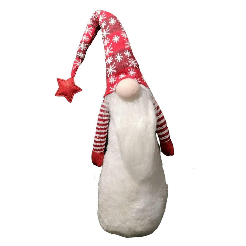 image 1 of 74cm Christmas Standing Gonk with Snowflake Hat - Red