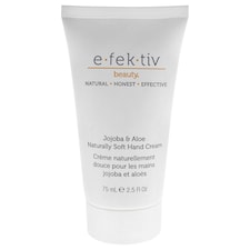 Jojoba and Aloe Naturally Soft Hand Cream by e.fek.tiv for Unisex - 2.5 oz Cream | White