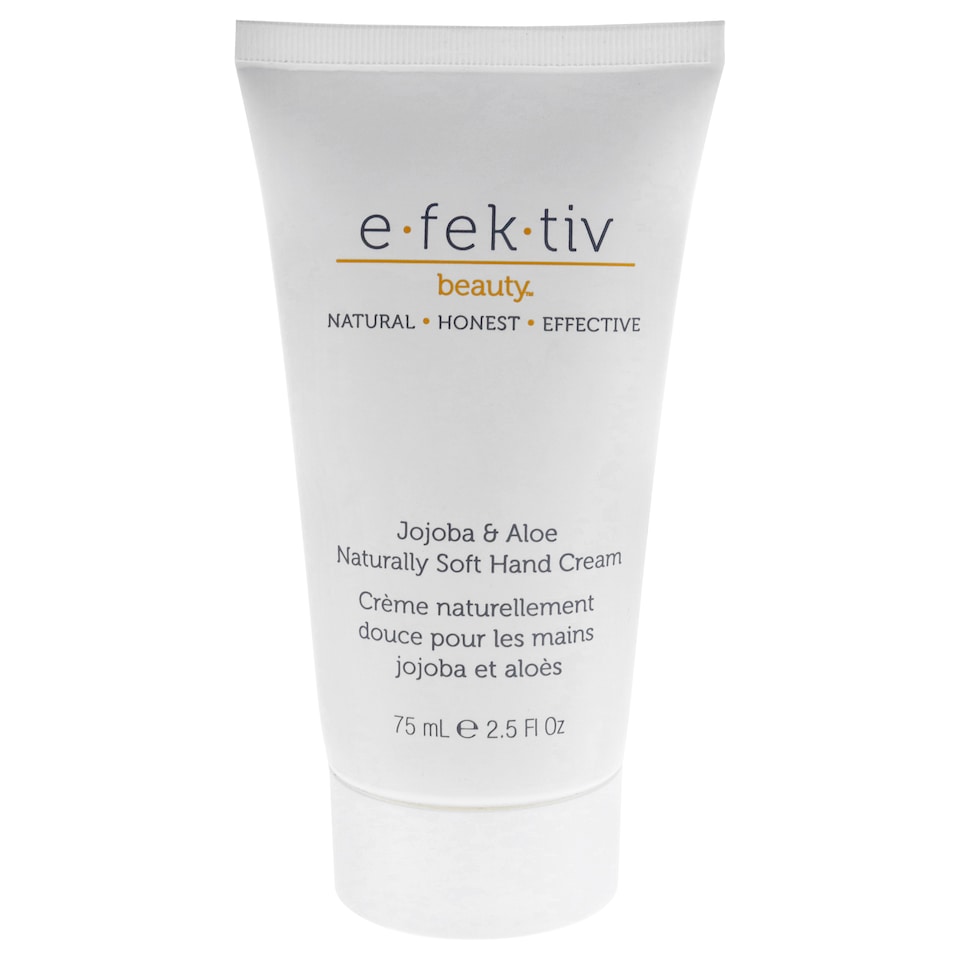 image 1 of Jojoba and Aloe Naturally Soft Hand Cream by e.fek.tiv for Unisex - 2.5 oz Cream | White