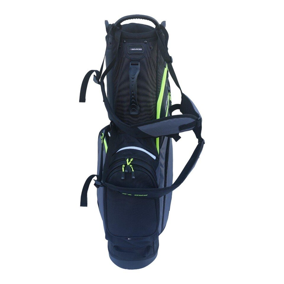 image 1 of Benross Pro 7.0 Golf Stand Bag - Black/Charcoal/Lime