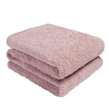 OHS Teddy Fleece Blanket, 200x240cm - Blush Pink