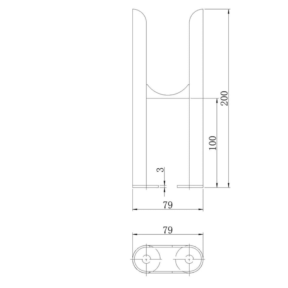image 1 of Alpha - Column Radiator Feet - 2 Column Raw Metal