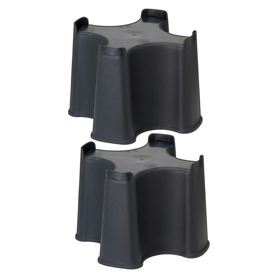 image 1 of Weather Resistant Black Slimline Water Butt Stand For 100L Rainwater Collectors