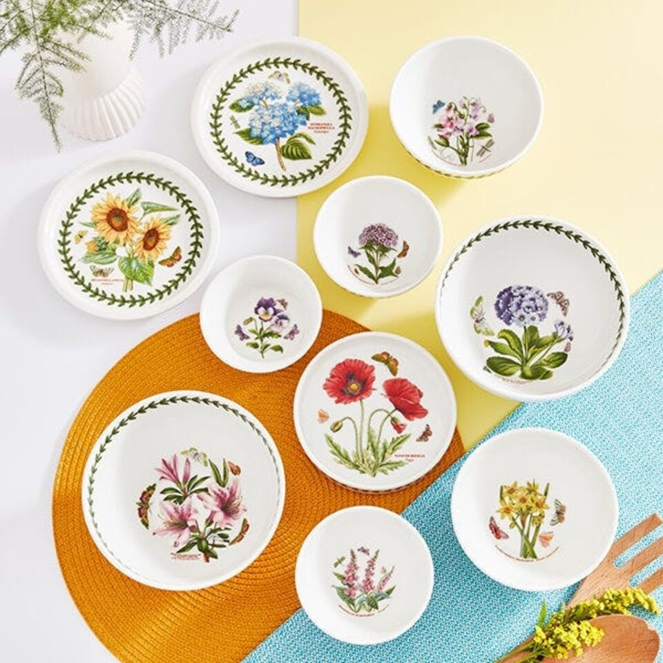 image 1 of Portmeirion Botanic Garden 50th Anniversary 10 Piece Stacking Set