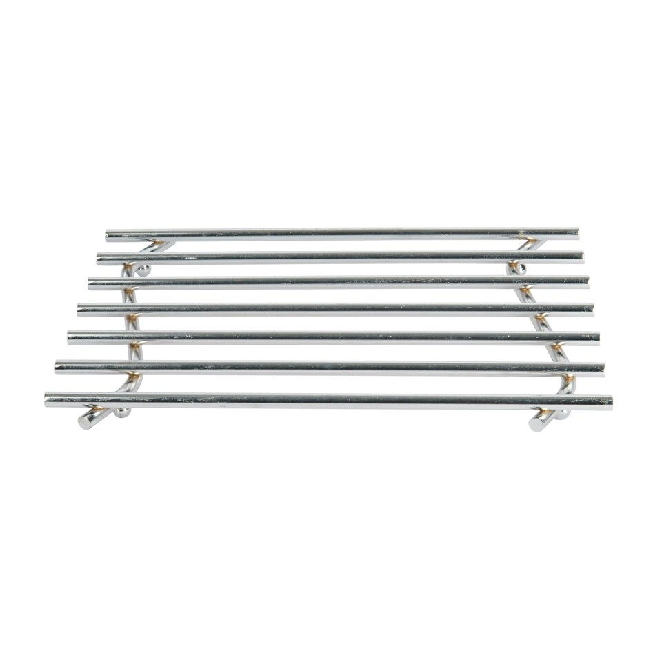 image 1 of KitchenCraft Trivet Silver Metal 27x20cm