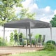 image 8 of Outsunny 3 x 3M Garden Pop Up Gazebo Height Adjustable Marquee Party Tent Wedding Canopy with Carrying Bag, Grey