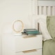 image 3 of ValueLights Crystal Gifting Matte White Table Lamp and Integrated LED 2W Warm White 3000K Bulb