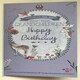 image 1 of From Your Grandchildren Traditional Happy Birthday Slim Card Wishing Well