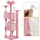 image 6 of Yaheetech 177 cm Cat Tree Tower with Condos and Scratching Posts Pink