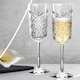 image 3 of 175ml Pasabahce Set of Glass Stemmed Champagne Flutes | Clear | 8 Glasses | 8