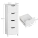 image 3 of Yaheetech Slim Wooden Floor Storage Cabinet with 4 Drawers
