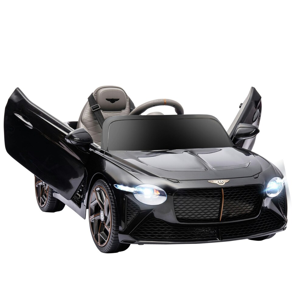 image 1 of HOMCOM Bentley Bacalar Licensed 12V Kids Electric Ride-On w/ Remote - Black