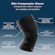 image 6 of Copper Fit Elite Knee Compression Sleeve L&XL | Black