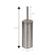 image 2 of Showerdrape Capri Stainless Steel Satin Toilet Brush & Holder | Multi | 1