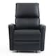 image 2 of Madrid Manual Recliner Air Leather Chair | Black | Black | One Size