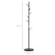 image 7 of HOMCOM Coat Rack Bamboo Coat Stand with Round Base for Handbags