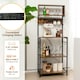 image 7 of COSTWAY Kitchen Bakers Rack Microwave Stand w/Power Outlet