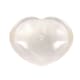 image 1 of Something Different Clear Quartz Crystal Heart Incense Stick Holder - White - One Size