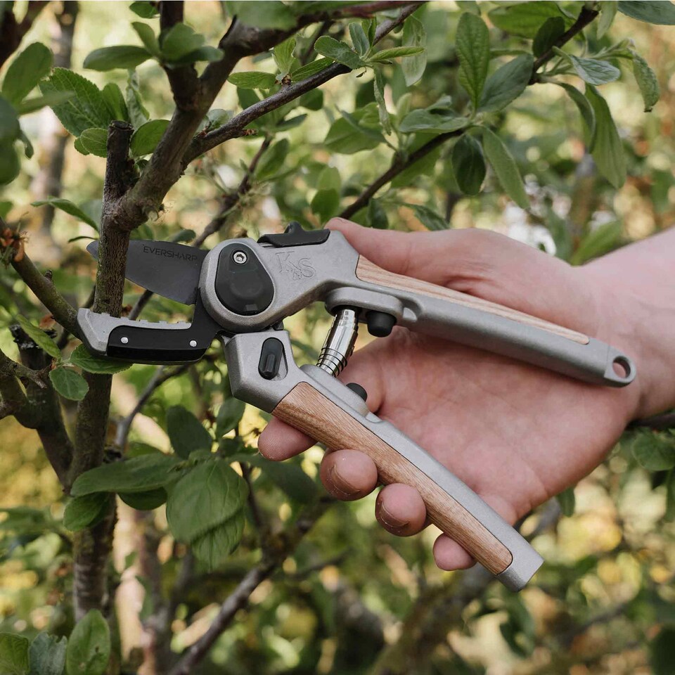 image 1 of Kent & Stowe Eversharp Premium Secateurs Duo Gift Set | Brown