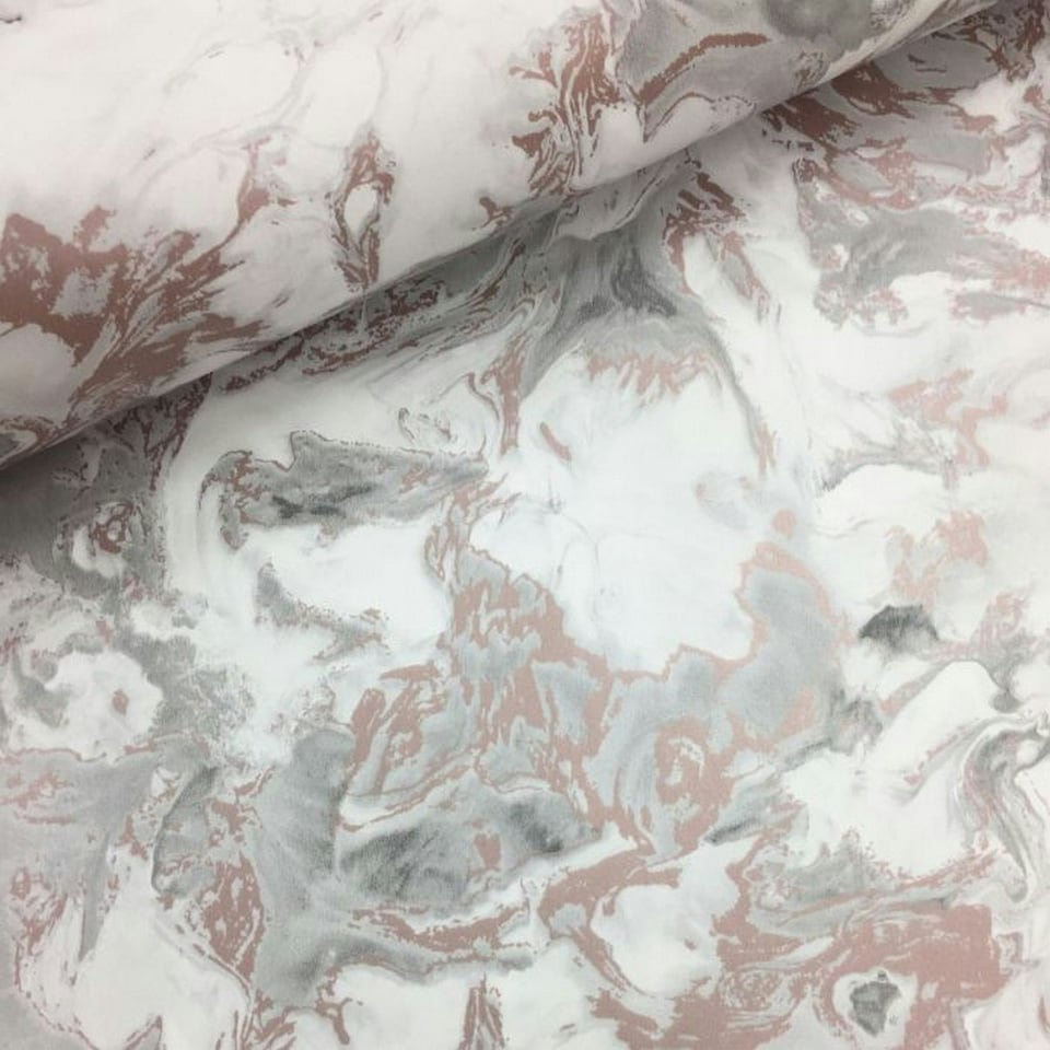 image 1 of Muriva Elixir Marble Wallpaper - Grey/Gold - 10m x 53cm Grey
