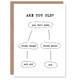 image 1 of Are You Old Fall Down Reaction Flow Chart Funny Birthday Card