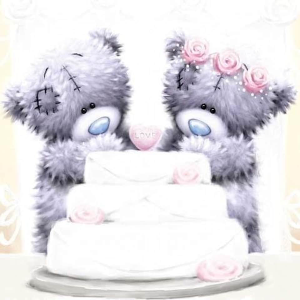 image 1 of Wedding Me to You Bear Card