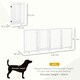 image 4 of PawHut Wooden Freestanding Pet Gate 4 Panels Foldable Dog Safety Fence White