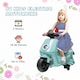 image 9 of AIYAPLAY 6V Kids Electric Motorbike, Ride on Motorbike with Headlight, Music, Forward Reverse, Training Wheels, for Ages 18-36 Months, Green