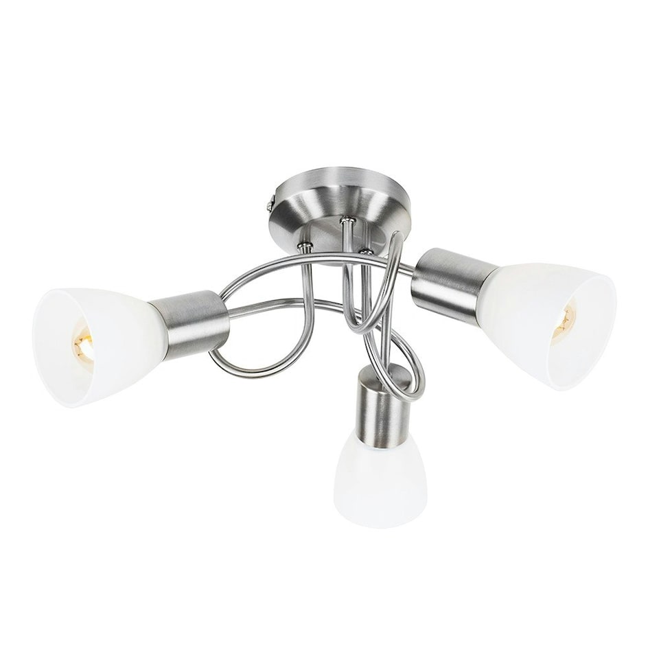 image 1 of ValueLights Kololi 3 Way Silver Ceiling Bar Light