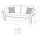 image 2 of OAKLAND 3 SEATER SOFA BROWN FAUX LEATHER