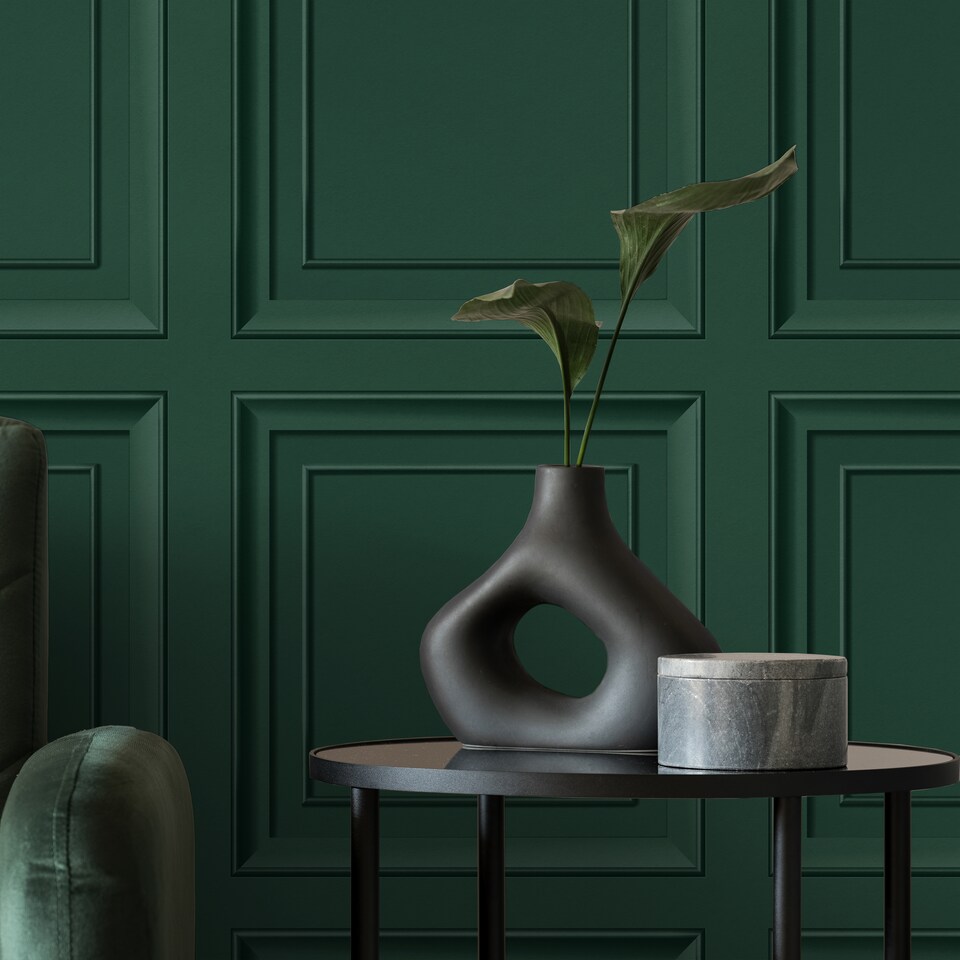 image 1 of Fine Decor FD43469 Distinctive Square Panel, Emerald