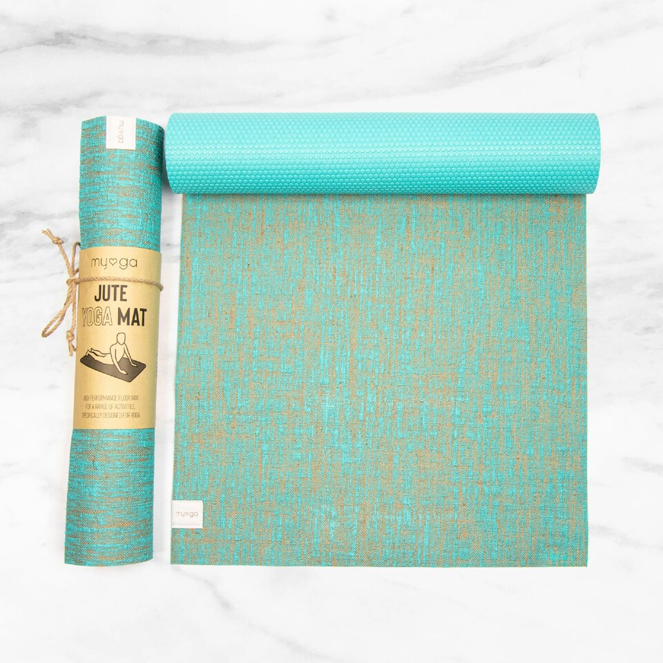 image 1 of Myga Jute Mat - Aqua