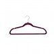 image 6 of Oypla Pack of 20 Purple Non-Slip Space Saving Velvet Clothes Garment Coat Suit Hangers
