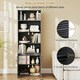 image 6 of COSTWAY 178 CM Bookcase 6-tier Modern Style Storage Grey Grey