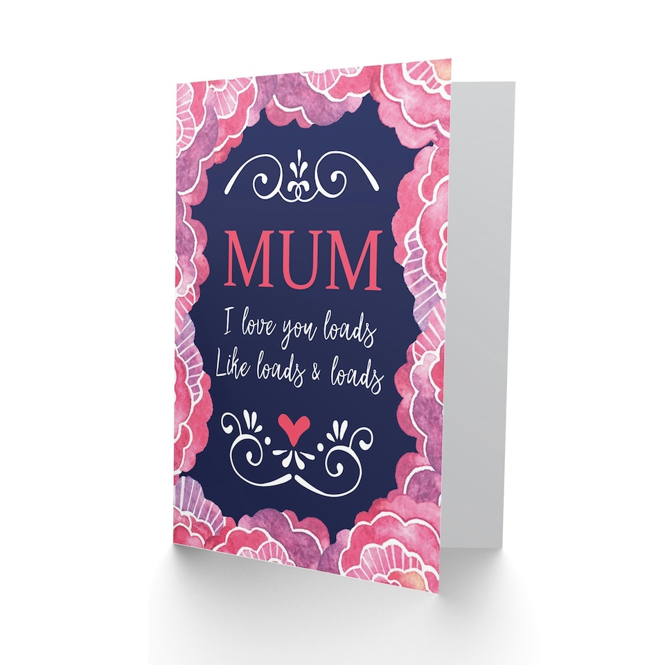 image 1 of Mothers Day Card Love You Loads Like Mum