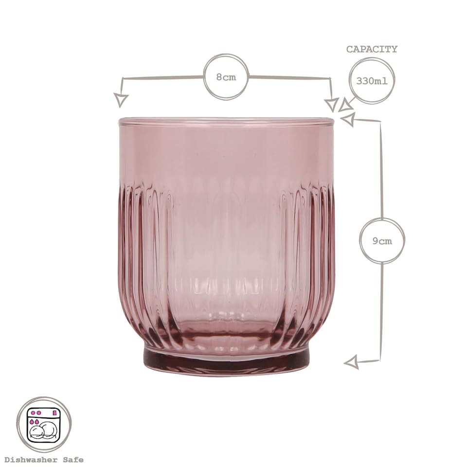 image 1 of LAV Tokyo Whisky Glasses - 330ml - Full Colour - Pack of 6